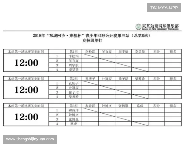 网球赛事时间表 网球赛事时间表